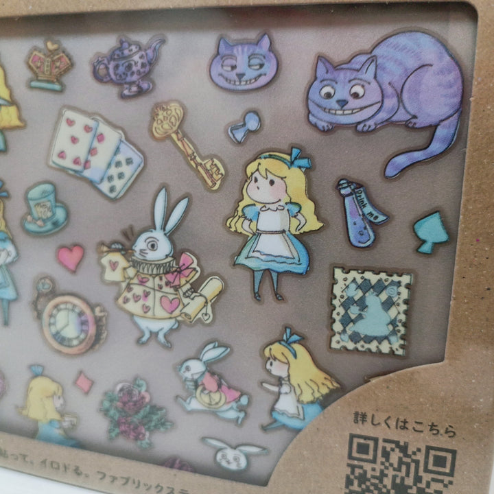 Irodo Alice in Wonderland Fabric Sticker