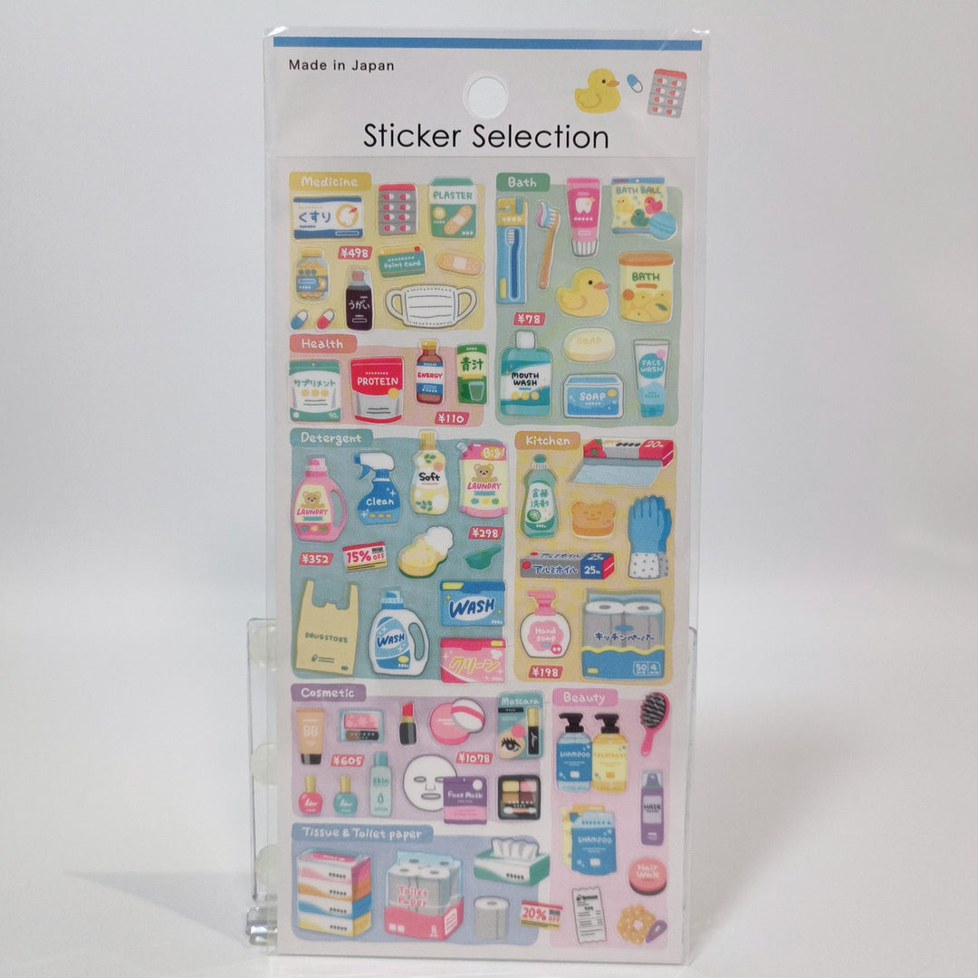 Sticker Selection Japanese Drug Store Sticker Sheet