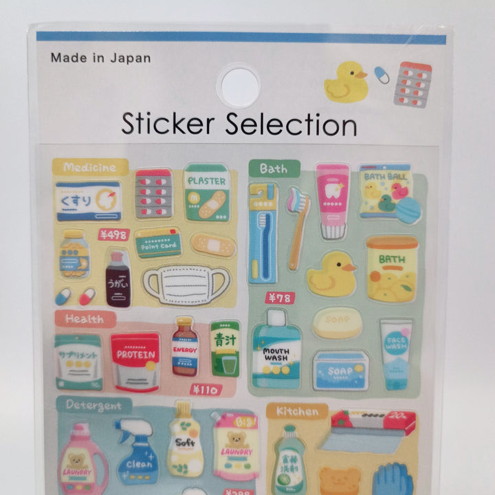 Sticker Selection Japanese Drug Store Sticker Sheet