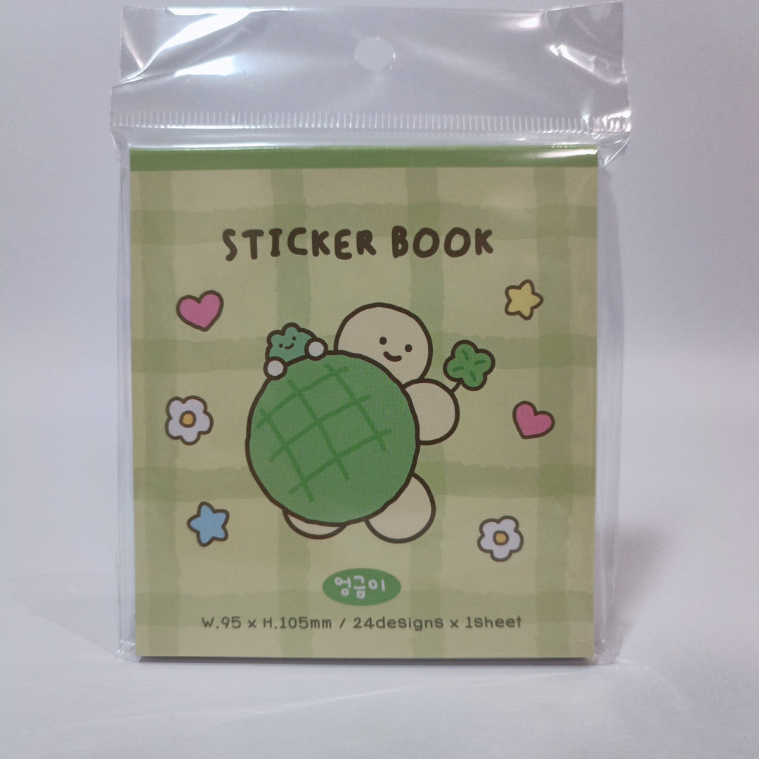 Turtle Korean Sticker Book (24 designs)