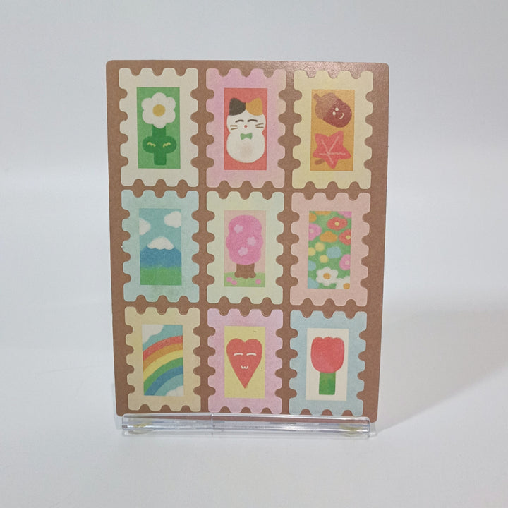 Rainbowholic x Chichilittle Kawaii Post Stamp Sticker Sheet