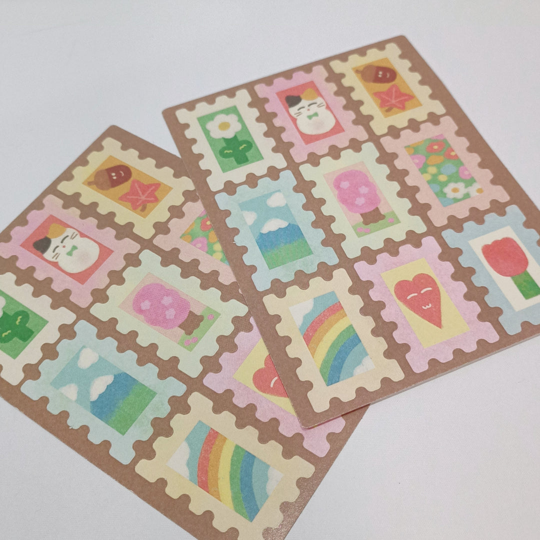 Rainbowholic x Chichilittle Kawaii Post Stamp Sticker Sheet