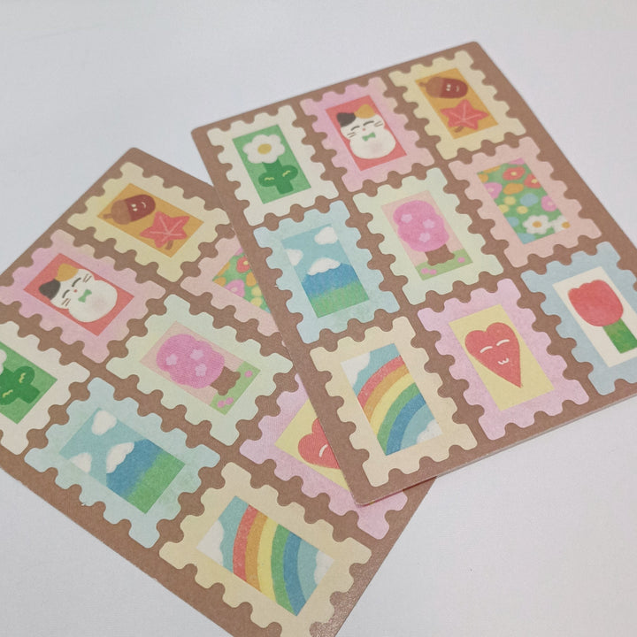 Rainbowholic x Chichilittle Kawaii Post Stamp Sticker Sheet