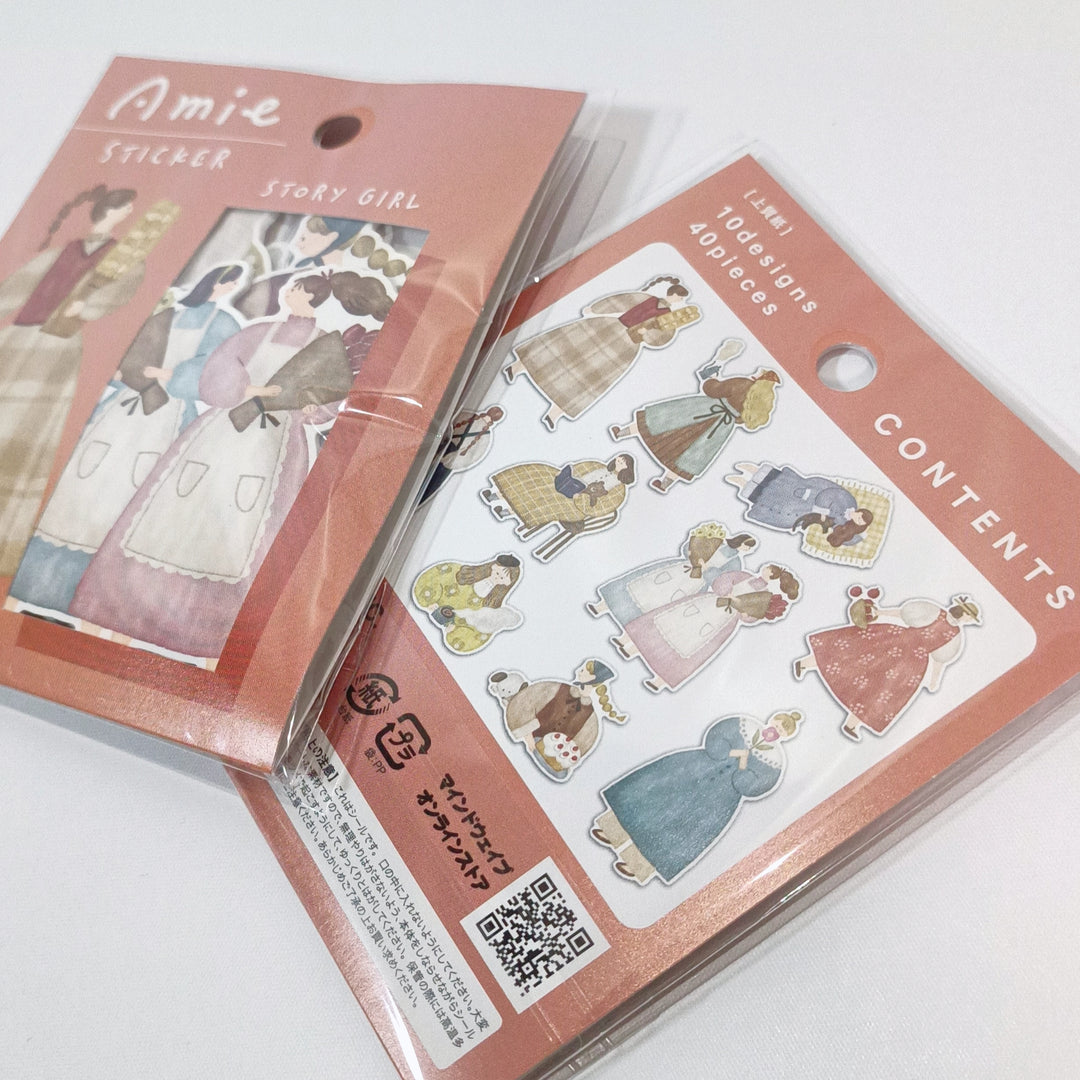 Amie Sticker Story Girl Flake Seal