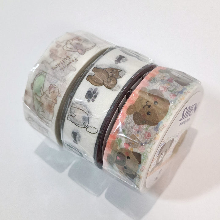 Saien Kawaii Dogs Tape Set (3 pcs.)