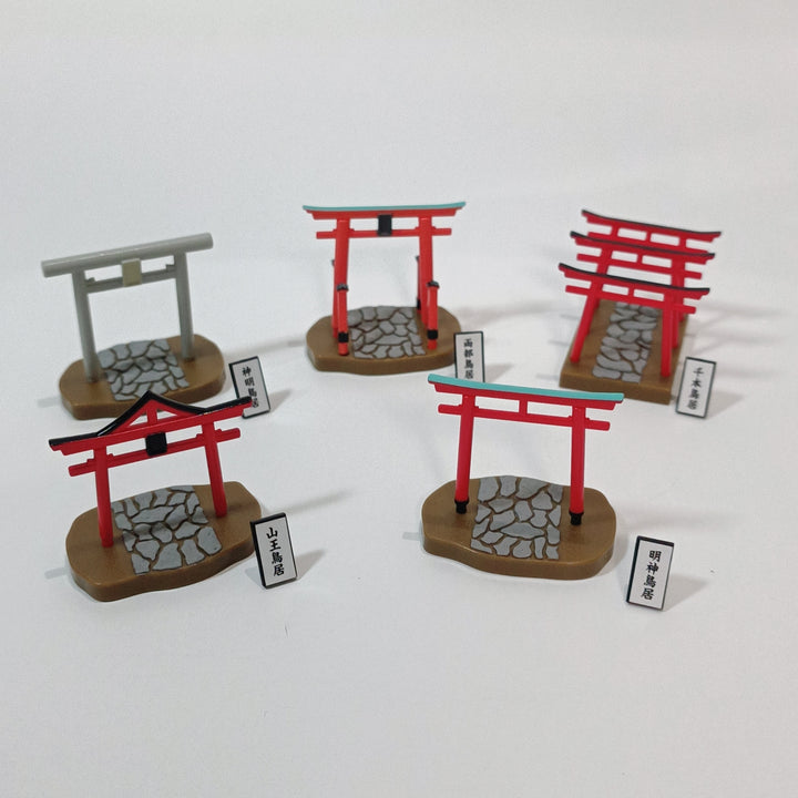 Japan Shrine Tori Gates Gacha Complete Set (5 pcs.)