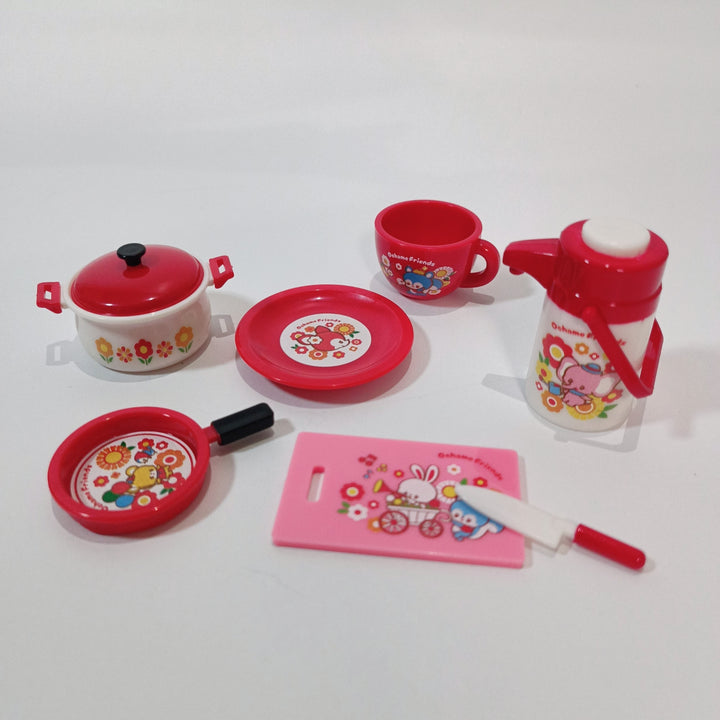 Ochame Friends Retro Kitchen Miniature Gacha Complete Set (5 pcs.)