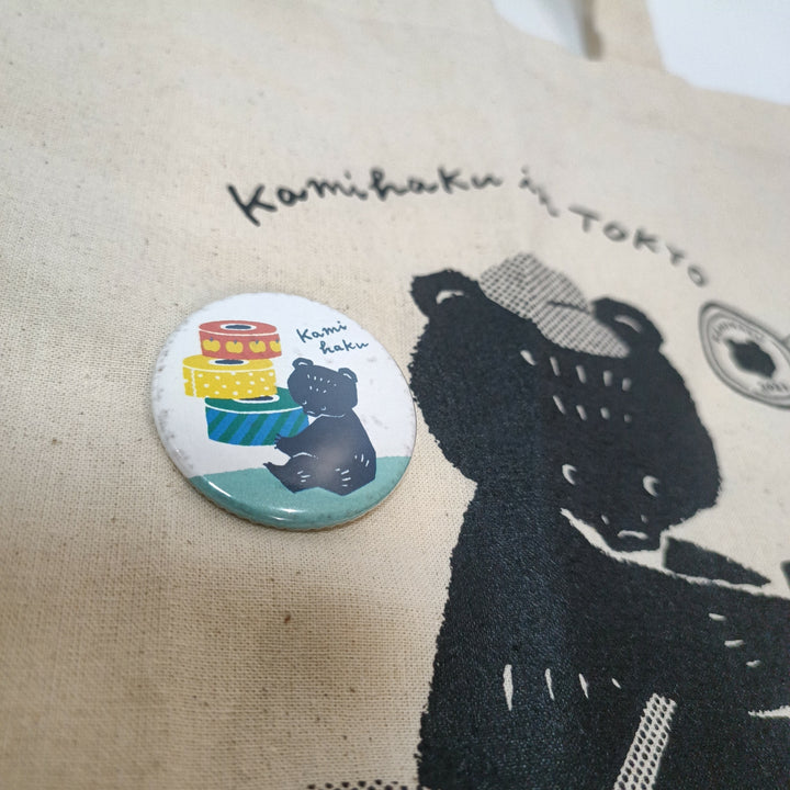 [Pre-loved] Kamihaku Bear Tote Bag and Japan Eraser Plushie