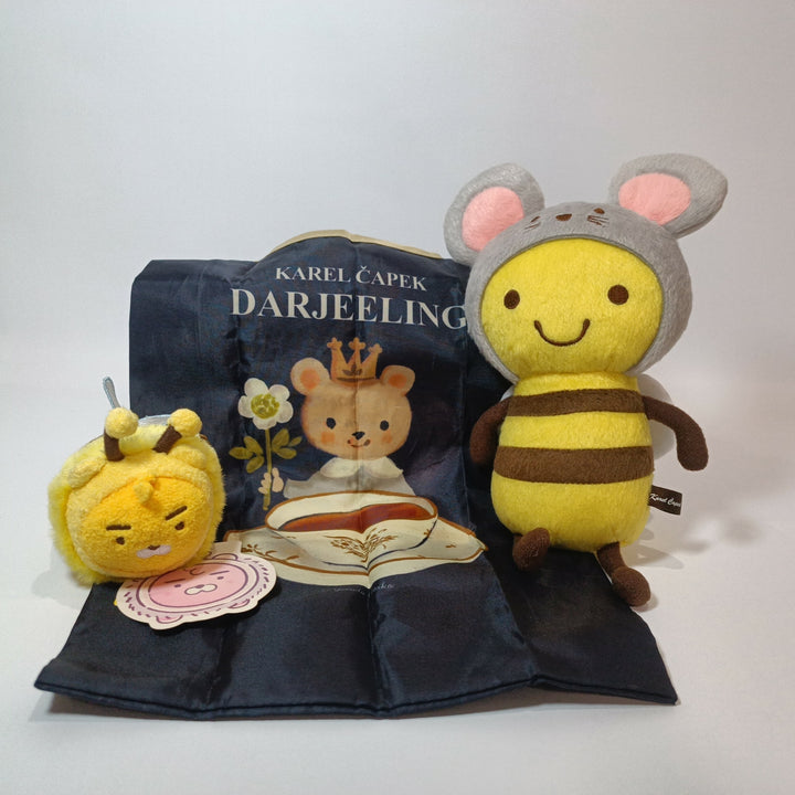 [RARE] Karel Capek Tote Bag and Mouse Buzzy-chan Plushie Set