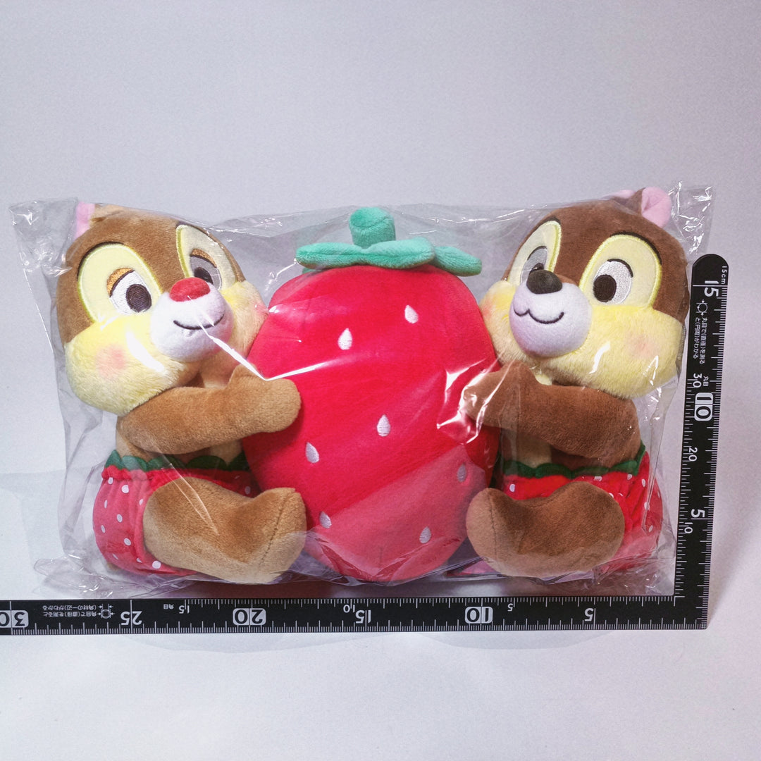 [Pre-loved] Tokyo Disney Chip and Dale Strawberry Plushie