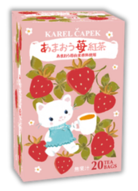 Karel Capek Amaou Strawberry Tea Box (20 pcs.)