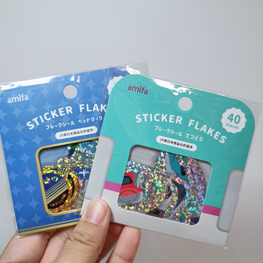 Daiso Train Masking Tape and Flake Seals Set