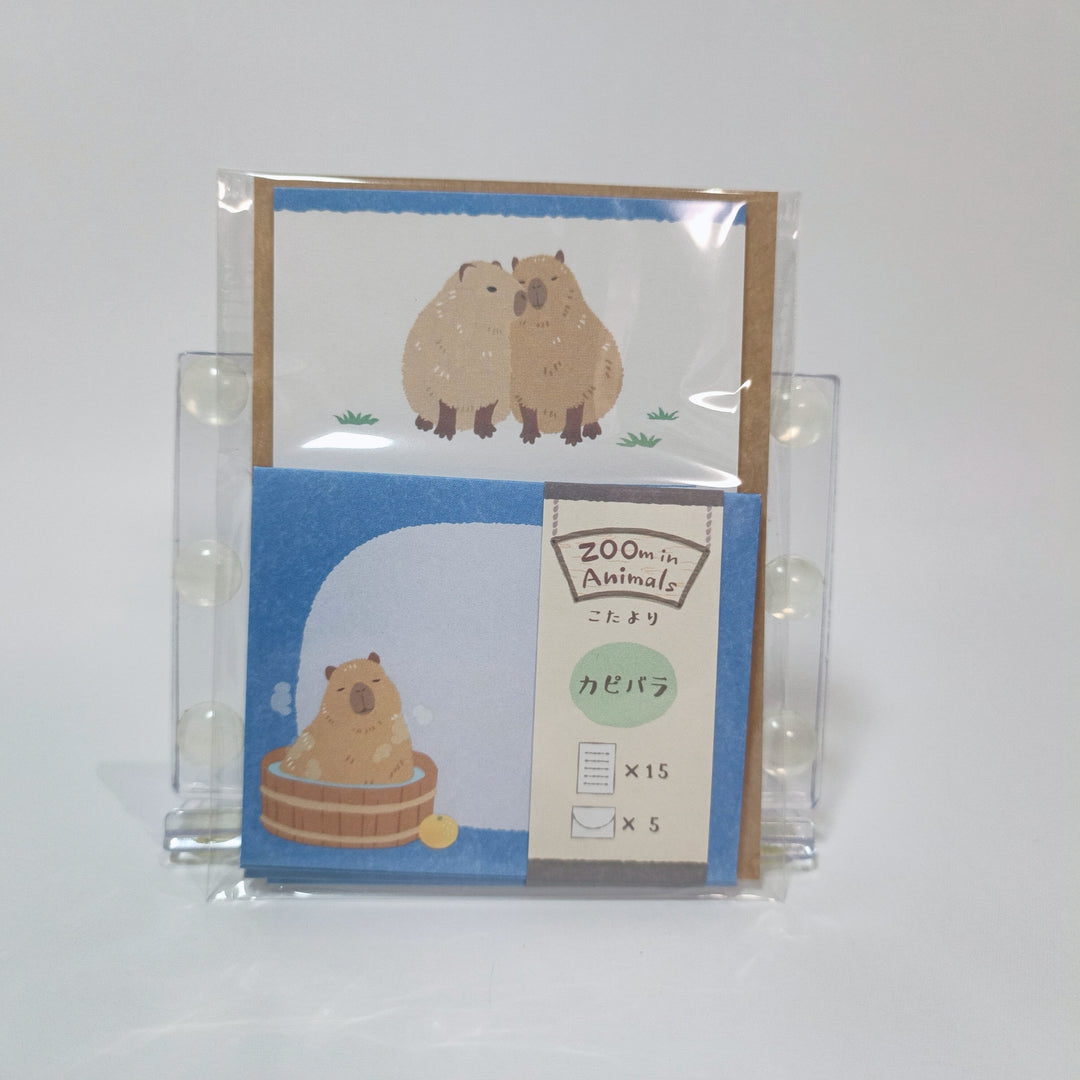 ZOOm in Animals Capybara Mini Letter Set