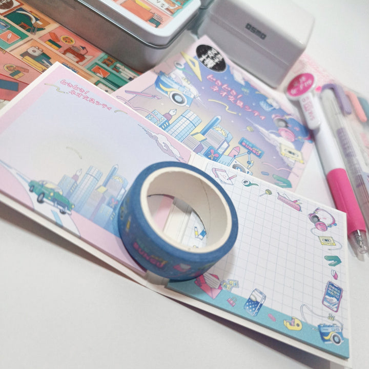 [Pre-loved] Bungu Joshi Tin Can Stationery Set
