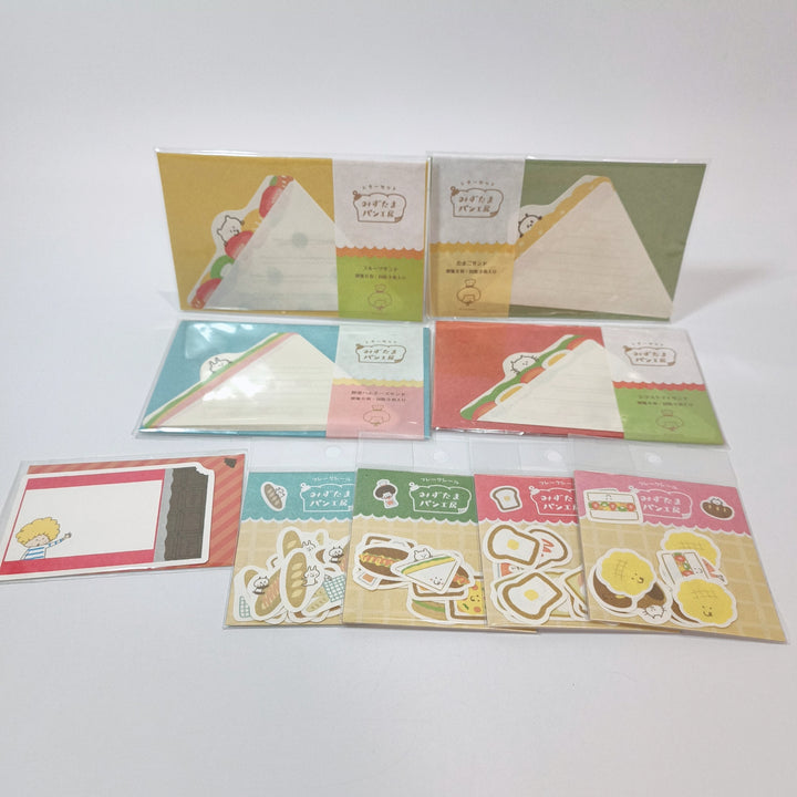[Pre-loved] Mizutama Sandwich & Snacks Stationery Set
