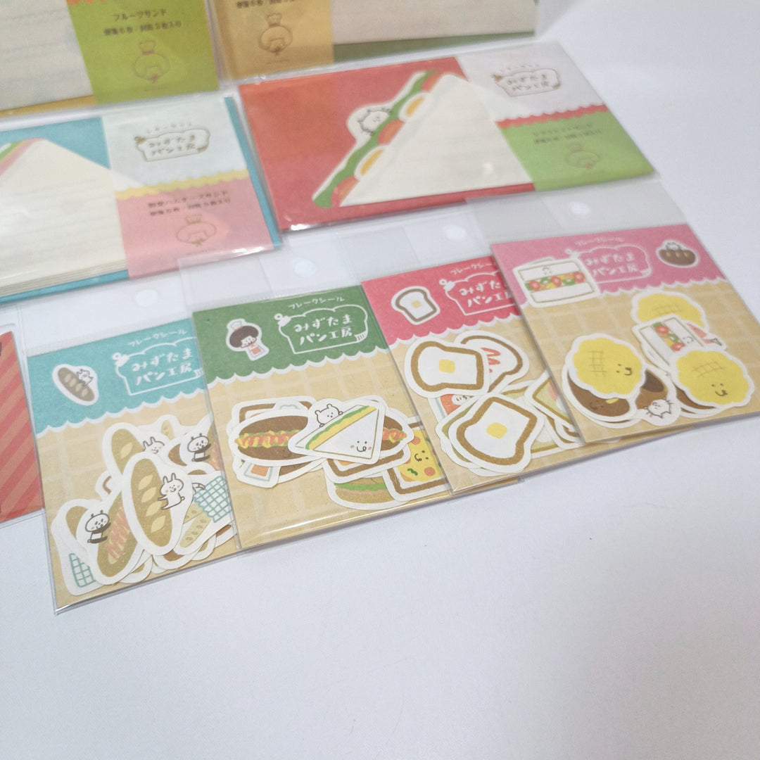 [Pre-loved] Mizutama Sandwich & Snacks Stationery Set