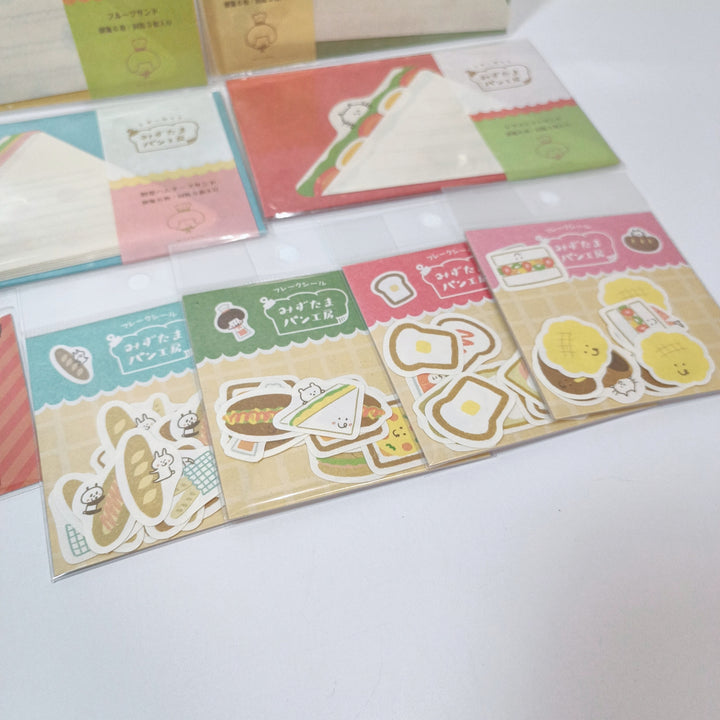 [Pre-loved] Mizutama Sandwich & Snacks Stationery Set