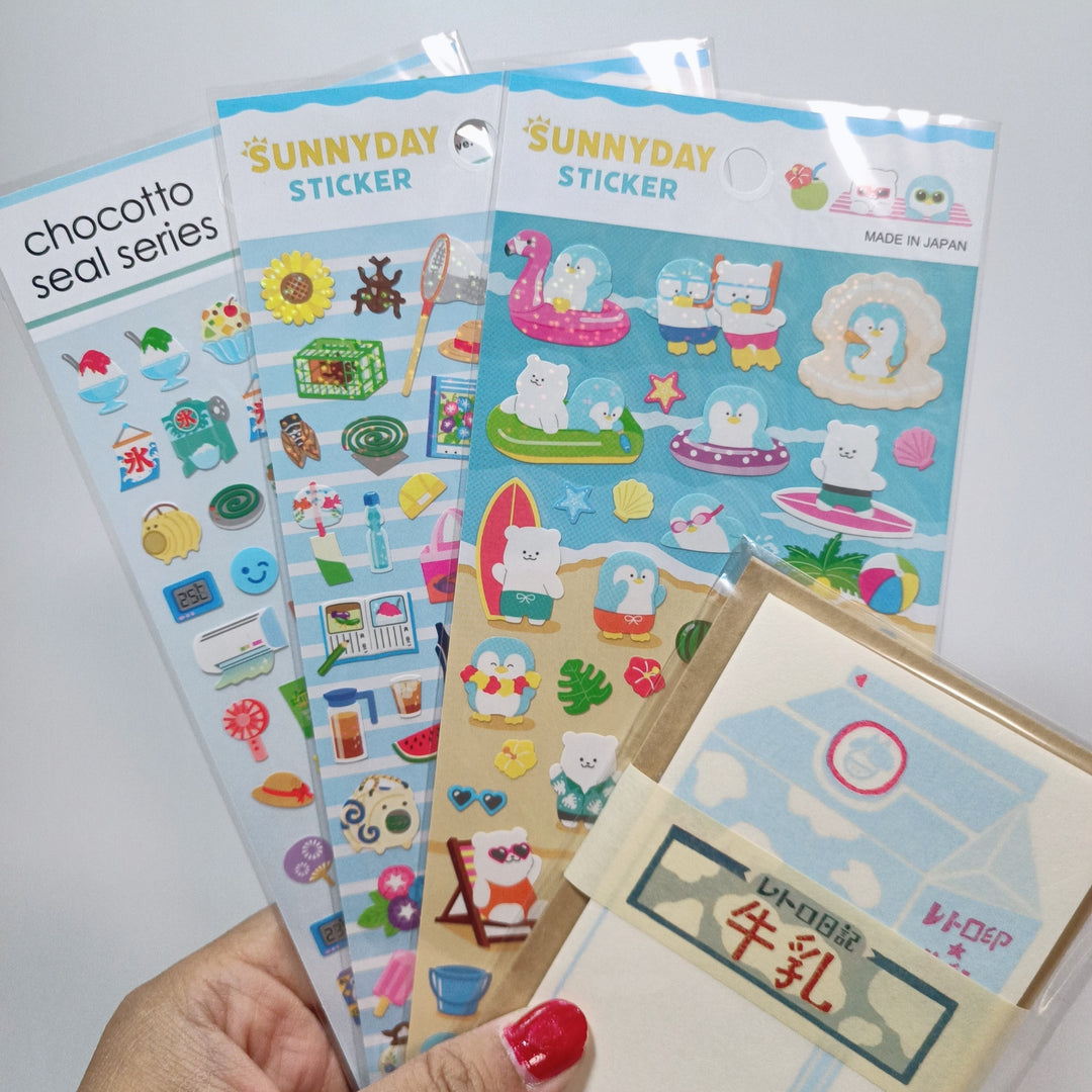 [Pre-loved] Summer Themed Stationery Set
