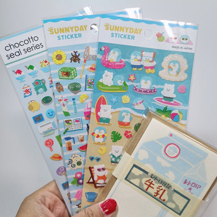 [Pre-loved] Summer Themed Stationery Set