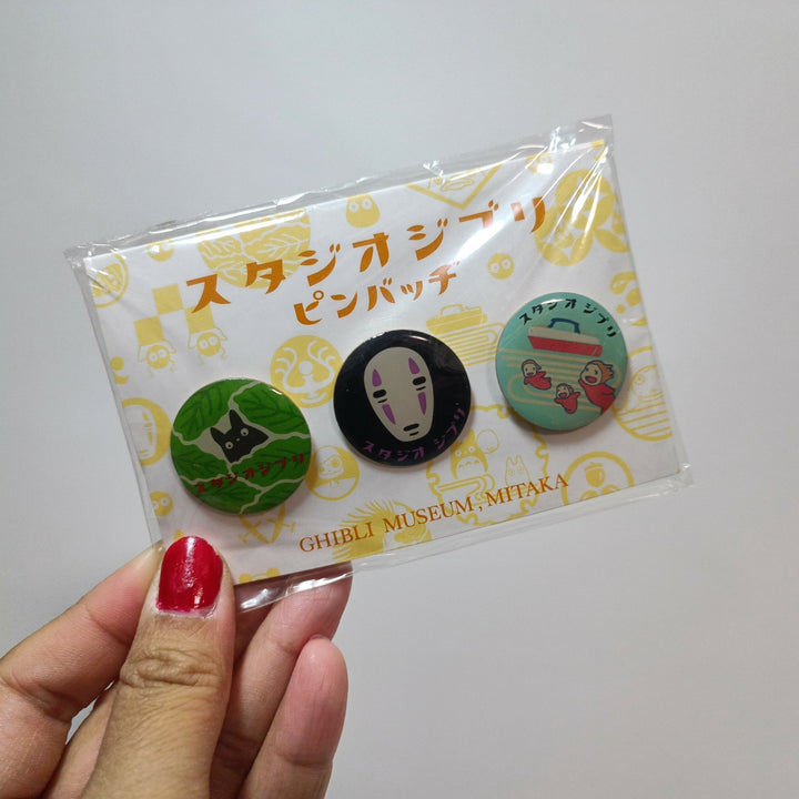 [Pre-loved] Ghibli Postcard, Badge and Memo Pad Set