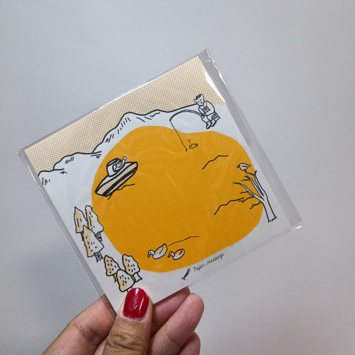 [Pre-loved] Ghibli Postcard, Badge and Memo Pad Set
