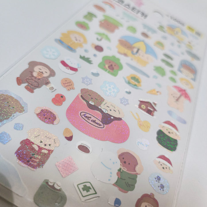 [Korean Sticker] Rainy Day (2 designs)
