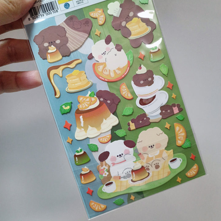 [Korean Sticker] Bears in Picnic (4 designs)