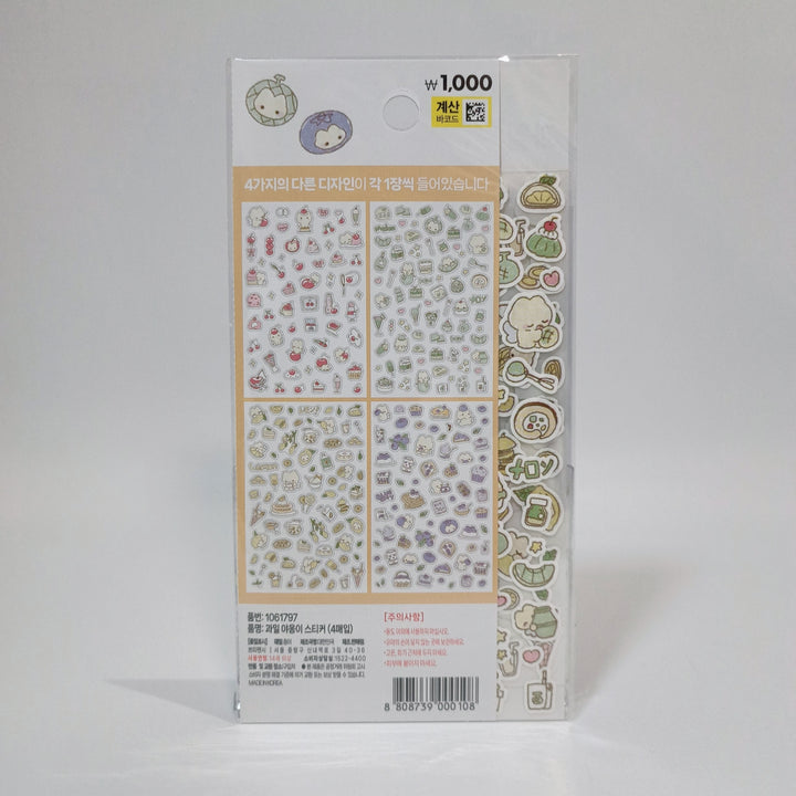 [Korean Sticker] Cherry Fluffy (4 designs)