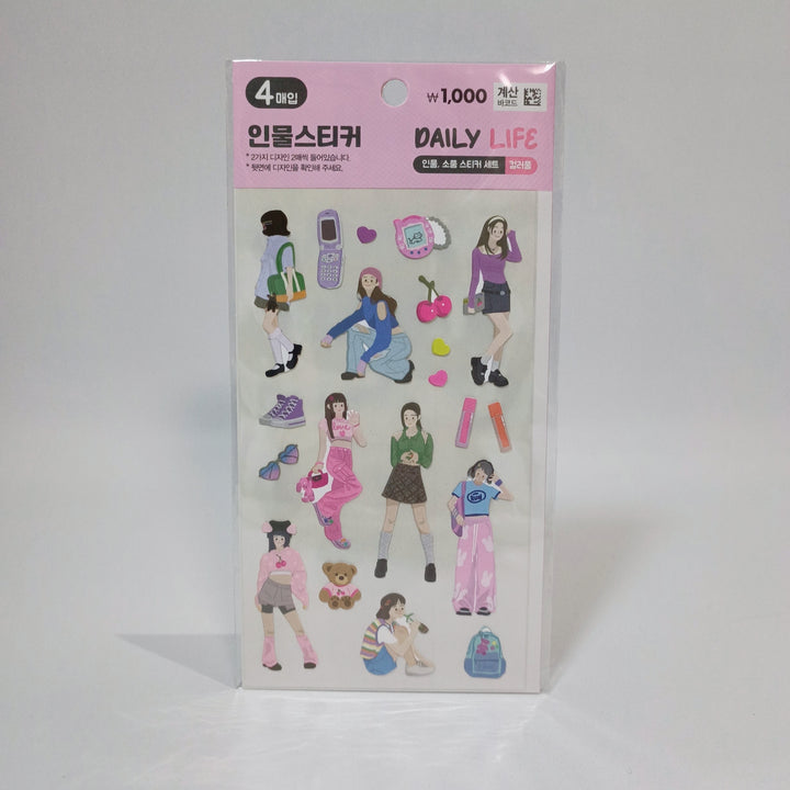 [Korean Sticker] Daily Life Girls Life (2 designs)