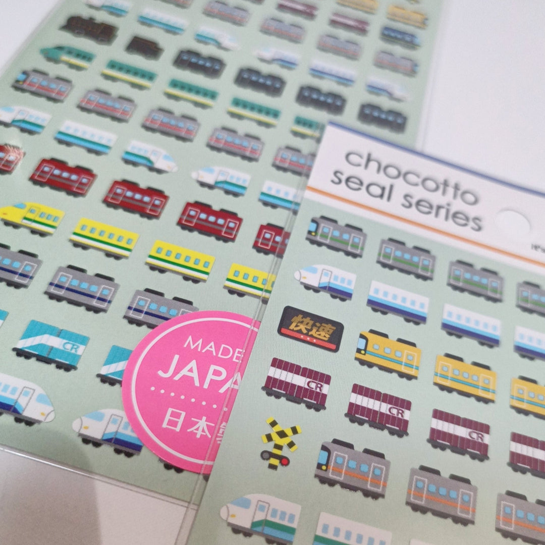 Japan Train Stickers Chocotto Japan Trains sticker sheet – Rainbowholic Shop