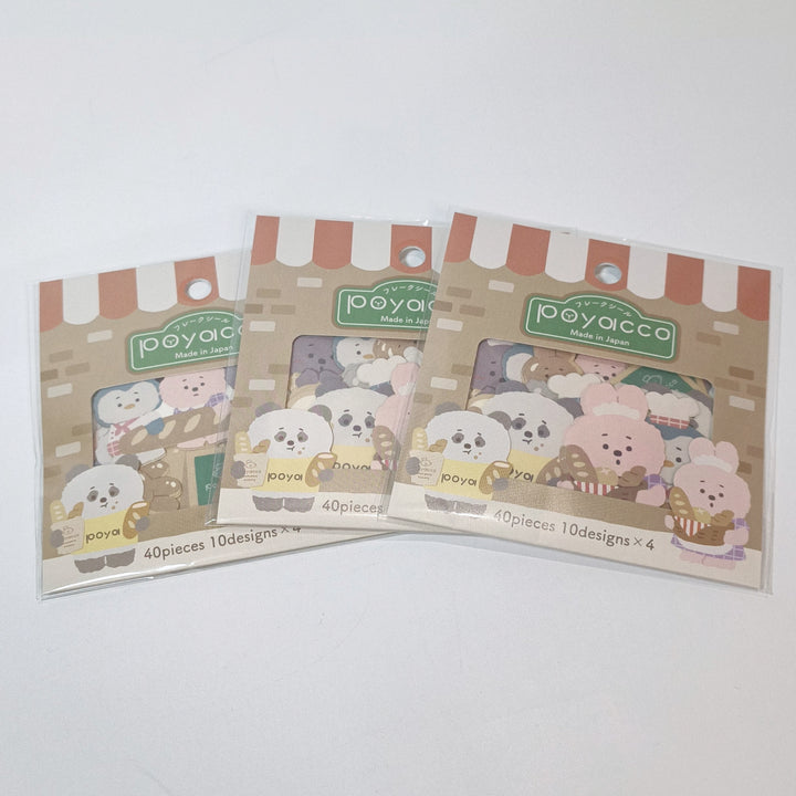 Poyacco Kawaii Animals Bakery Flake Seal