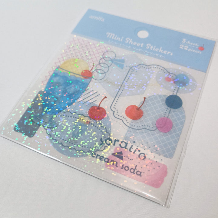 Amifa Sorairo Cream Soda Mini Sticker Sheet Set (2pcs.)
