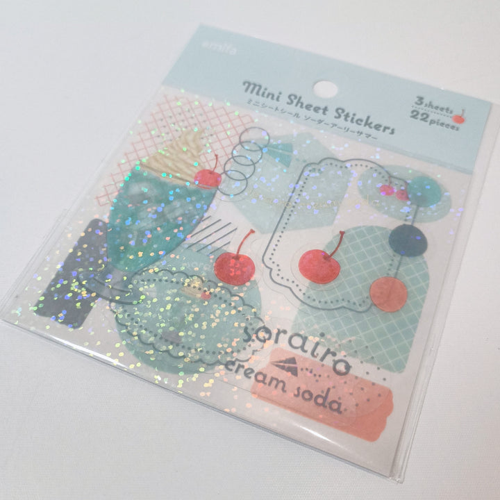 Amifa Sorairo Cream Soda Mini Sticker Sheet Set (2pcs.)