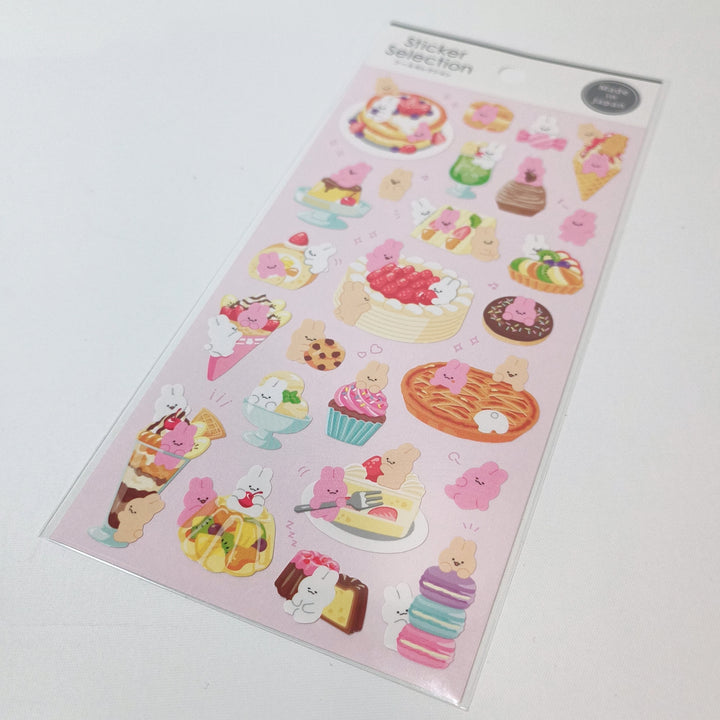 Sticker Selection Bunny Dessert Sticker Sheet