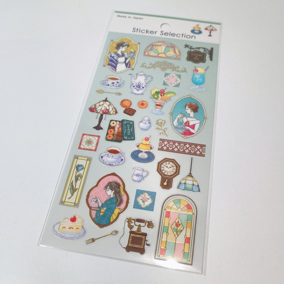 Sticker Selection Retro Kissaten Sticker Sheet Set (2pcs.)