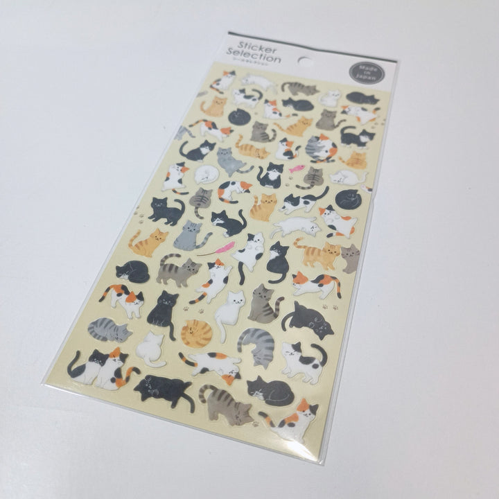 Sticker Selection Kawaii Cats Sticker Sheet Set (2pcs.)