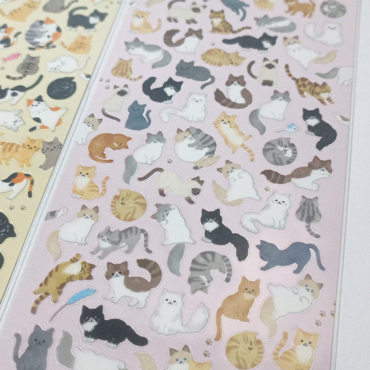 Sticker Selection Kawaii Cats Sticker Sheet Set (2pcs.)