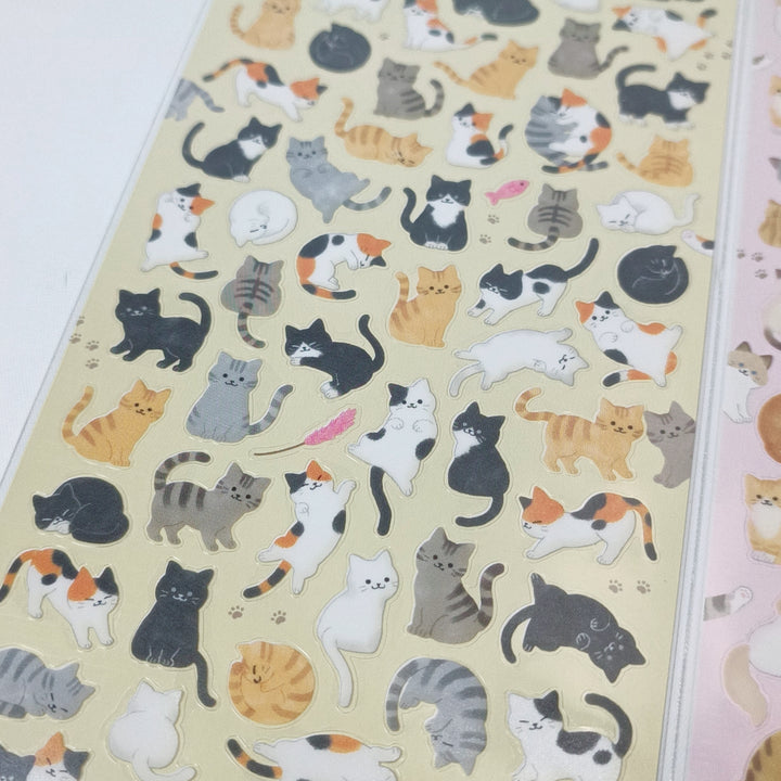 Sticker Selection Kawaii Cats Sticker Sheet Set (2pcs.)