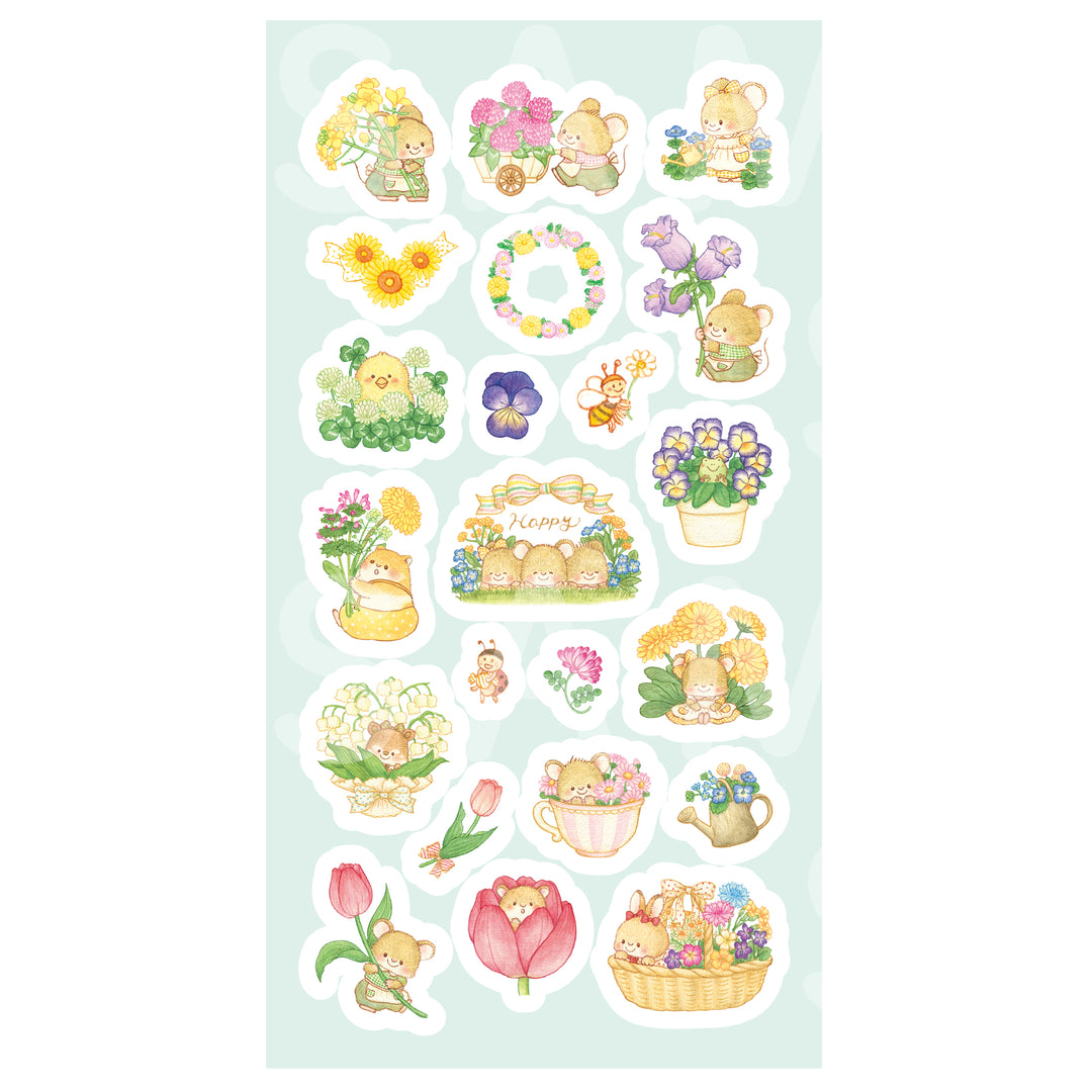 Rainbowholic x Mie Ishii Three Mice Daily Sticker Sheets