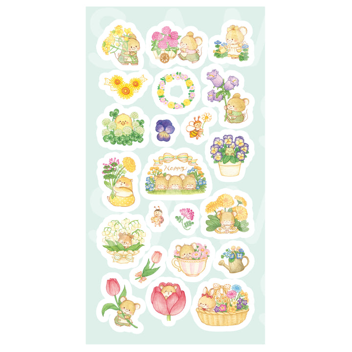 Rainbowholic x Mie Ishii Three Mice Daily Sticker Sheets