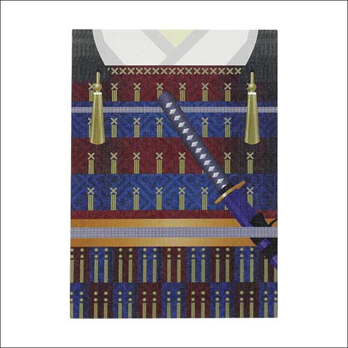 Sasagawa Goshuin book with elastic band (samurai armor cover)