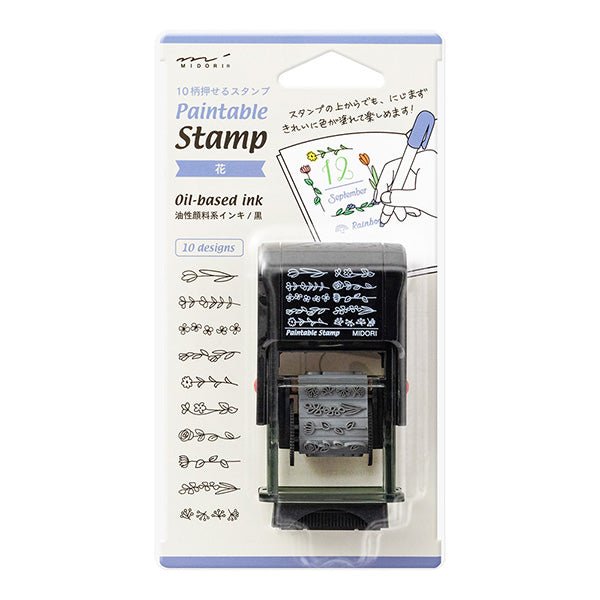 [Pre-order] Paintable Stamp Rotating Self-Inking Rubber Stamp / Midori DESIGNPHIL