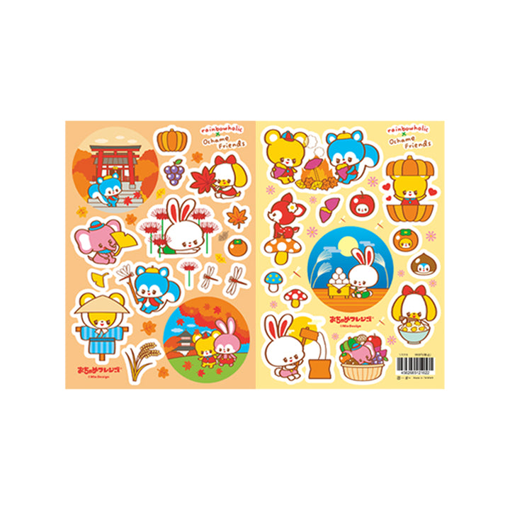 Rainbowholic x Ochame Friends Four Seasons A5 Sticker Sheets