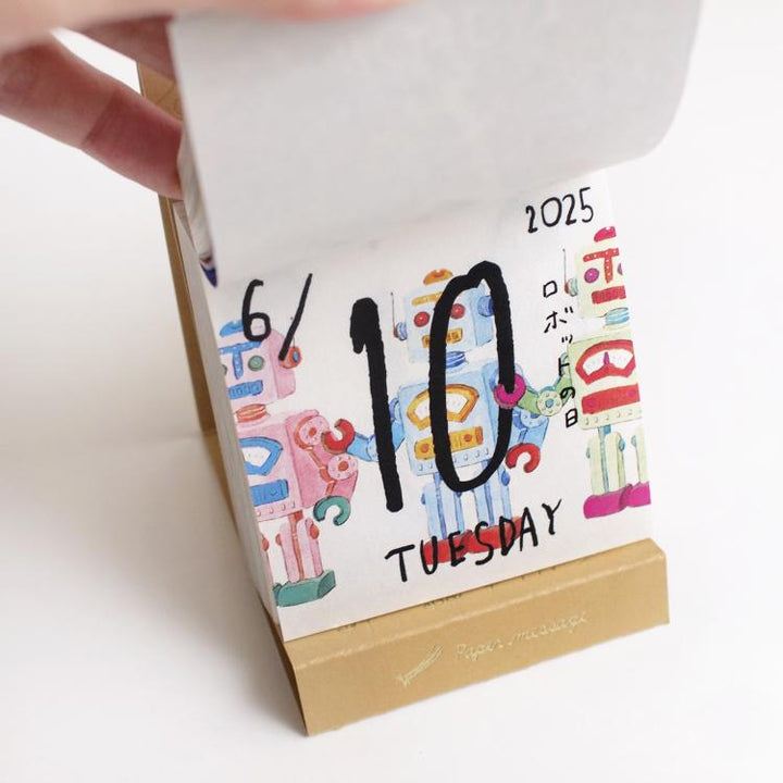 [Loft Limited] Paper Message 2025 Daily Calendar (with bookmark card)