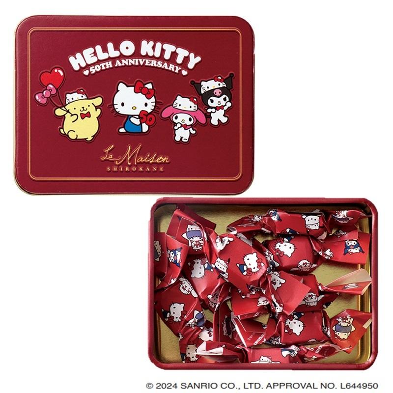 Sanrio Characters Chocolate Tin Can (red)
