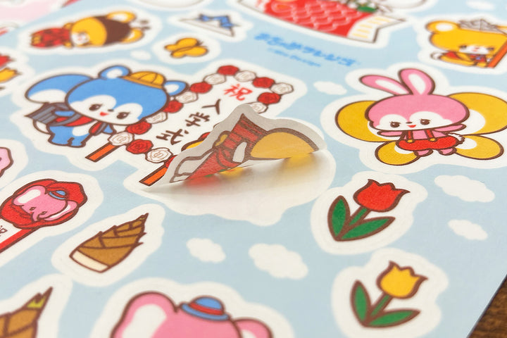 Rainbowholic x Ochame Friends Four Seasons A5 Sticker Sheets