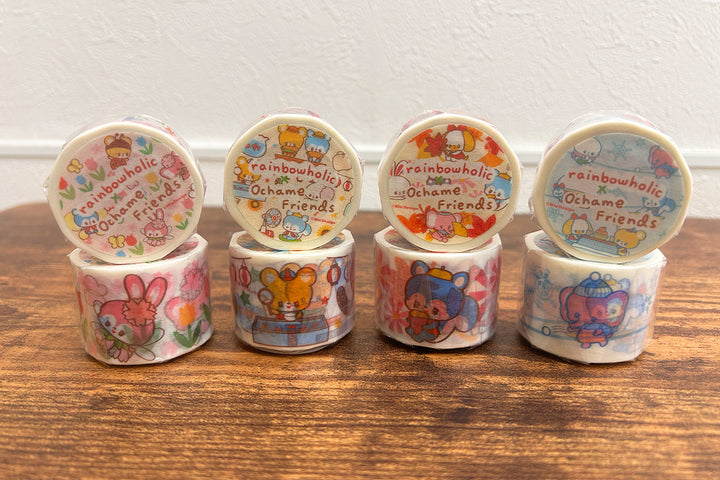 Rainbowholic x Ochame Friends Four Seasons Washi Tapes