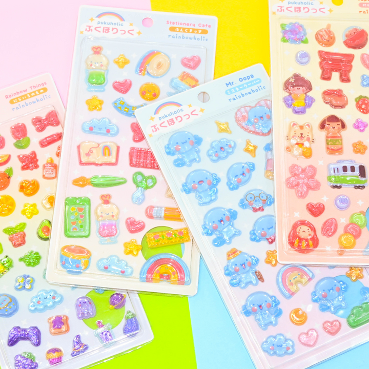 [Pre-Order] Rainbowholic Originals Pukuholic 3D Sticker (4 Designs)