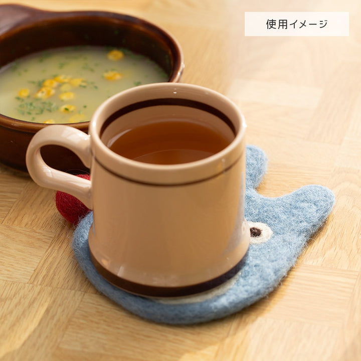Medium Totoro Handmade Wool Coaster
