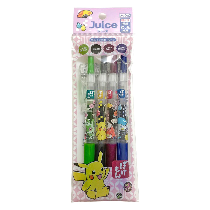 Juice Pokémon Gel Ink Pen Set (4 pcs.)